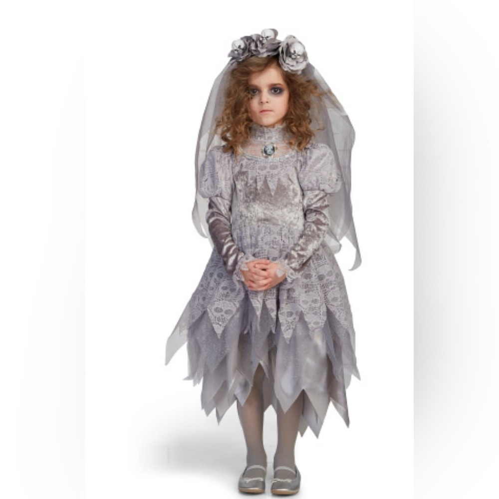 HALLOWS EVE Kids Spooky Bride Costume
